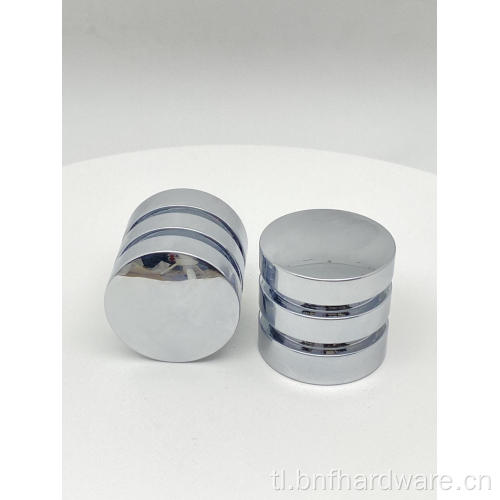 Ang Double Groove Chromium Plating Bright Furniture Knobs